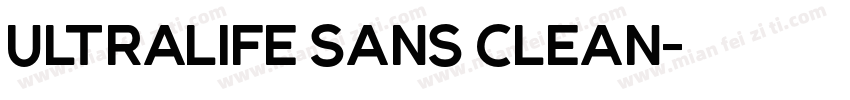 Ultralife Sans Clean字体转换